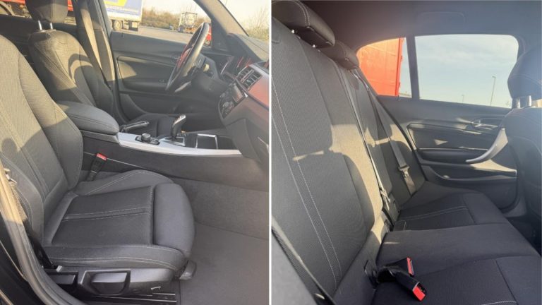 BMW F21 120i Interior view of the BMW 120i rental car, optimized for safety and comfort during your first laps on the Nürburgring.